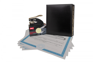 Premium: black padded binder
