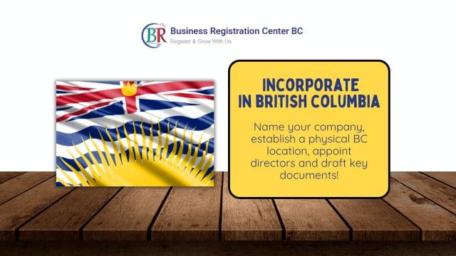 how to incorporate in bc (